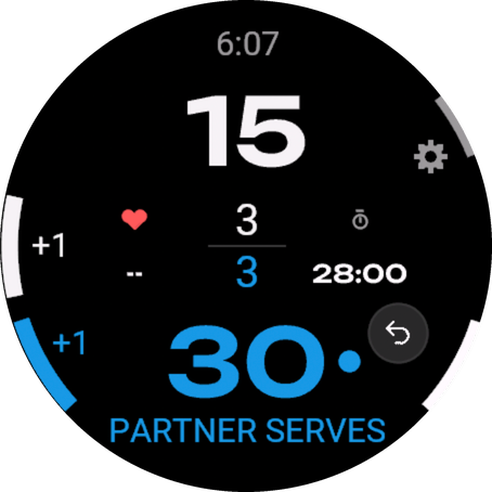 Garmin watch with the Classic theme