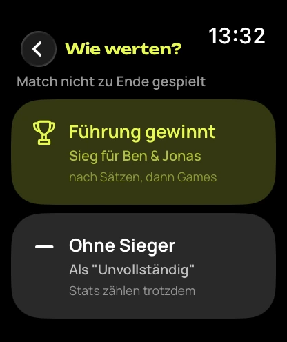 Apple Watch fragt nach Zeitablauf: Wie werten?