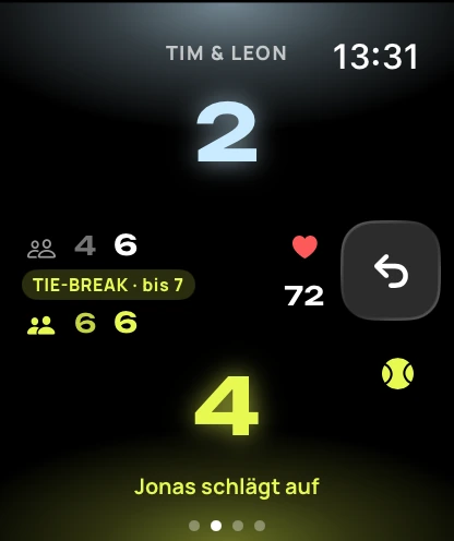 Apple Watch im Tie-Break